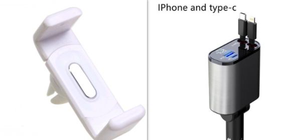 Metal Car Charger 100W Super Fast Charging Car Cigarette Lighter USB And TYPE-C Adapter (Option: White2-100W)