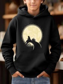 Men's Printed Hooded Sweatshirt (Option: Black-XL)