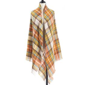 Women's Cashmere-like Plus-sized Double-sided Qicaigei Scarf Shawl (Option: A1-140X140CM)
