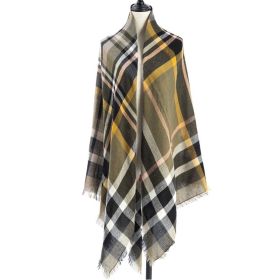 Women's Cashmere-like Plus-sized Double-sided Qicaigei Scarf Shawl (Option: A5-140X140CM)
