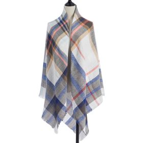 Women's Cashmere-like Plus-sized Double-sided Qicaigei Scarf Shawl (Option: A6-140X140CM)