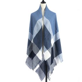 Women's Cashmere-like Plus-sized Double-sided Qicaigei Scarf Shawl (Option: C1-140X140CM)
