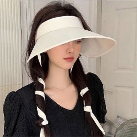 Air Top Sun Protection Hat Female Summer Cycling UV Protection (Color: Beige)