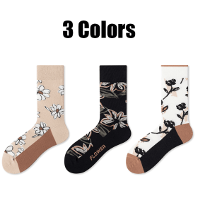 3 Pairs Men Colorful Compression Running Socks  Crew Athletic Hiking Wicking Anti Blister Cushioned Anti-odor And Breathable For Running Hiking Cyclin (Option: Men)