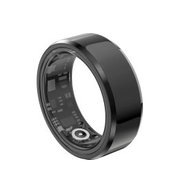 The Evolved Version Of The Smart Ring Is Equipped With Functions Such As Blood Pressure, Blood Oxygen, Sleep Quality, And Emotion Monitoring. It Is Wa (Option: R500 Size12 black)