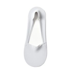 Women's Fashion Silicone Non-slip Shallow Boat Socks (Option: Silver-One size)