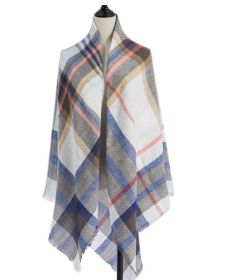 Women's Cashmere-like Plus-sized Double-sided Qicaigei Scarf Shawl (Option: B8-140X140CM)