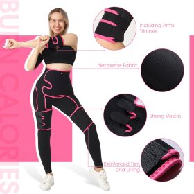 Waist Belt, Arm Belt, Thigh Belt, Fitness Belt, Fitness Belt, Shaping Waist Training, Sports And Fitness (Option: Pink-XXL)
