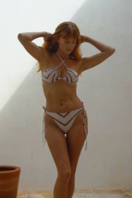 Vega String Bikini in Tan Shibori (size: XL)