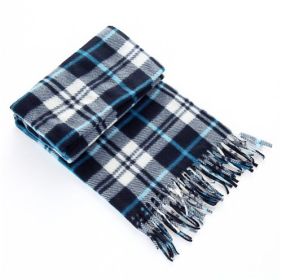 Autumn And Winter Black And White Plaid Plus-sized Thickening Thermal Men's And Women's Scarf (Option: 17color-165cm)