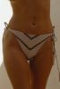 Vega String Bikini in Tan Shibori