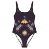 Lyra One Piece Swimsuit in Black Jaguar
