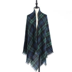 Women's Cashmere-like Plus-sized Double-sided Qicaigei Scarf Shawl (Option: D5-140X140CM)